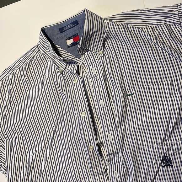Vintage 1990s Tommy Hilfiger striped shirt - Picture 3 of 6